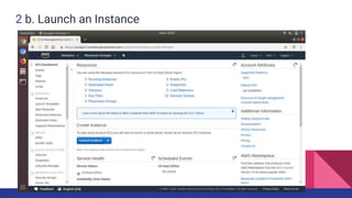 2 b. Launch an Instance
 