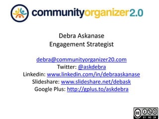 ROE of community commitment: increasing engagement and loyalty<br />1. Measure the commitment of your fans<br /><ul><li>Nu...