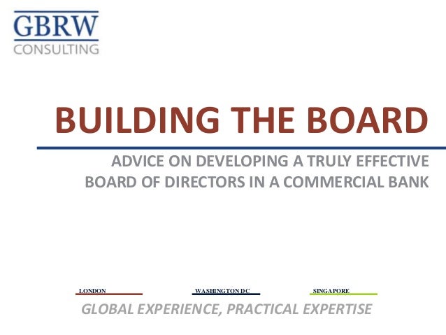 Building An Effective Board Of Directors