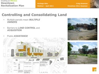 Controlling and Consolidating LandMultiple parcels mean MULTIPLE OWNERS