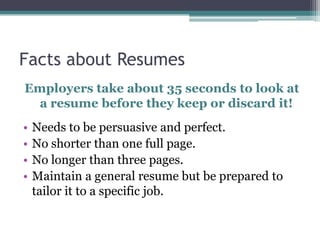 Creating an effective resume - Creating An Effective Resume 3 320