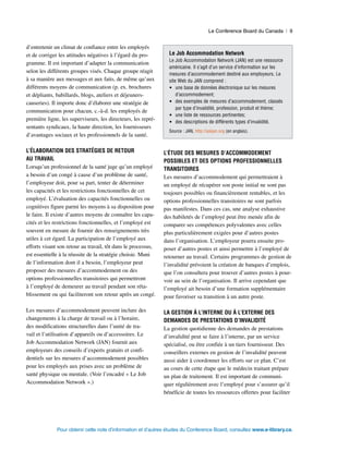 Pour un programme efficace de gestion d'invalidité