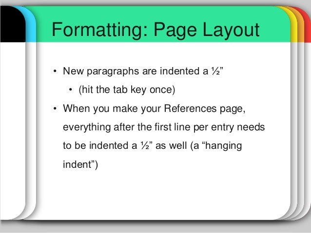 apa format page layout