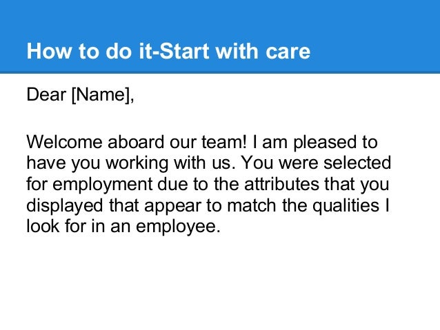 create a new hire welcome message to inspire enthusiasm and drive eng welcome message for new employees