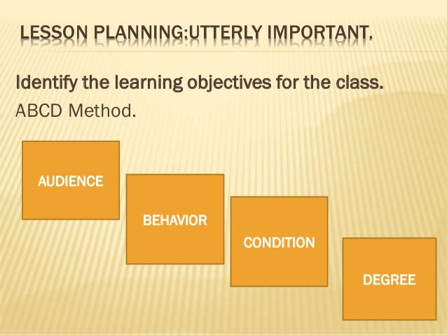 online lesson planning