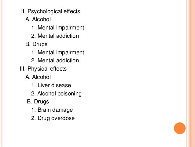 Essay on drugs and alcohol