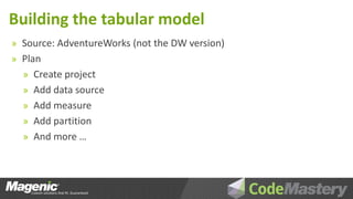 Building a SSAS Tabular Model Database | PDF