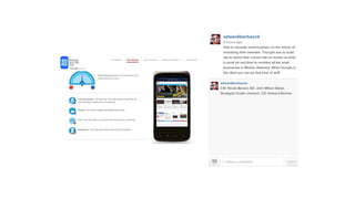 I created a portfolio on Instagram.
 