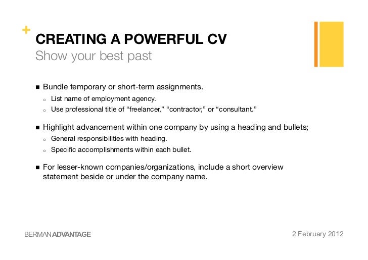 creating a powerful cv cover letter