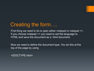Creating a radiobutton | PPTX