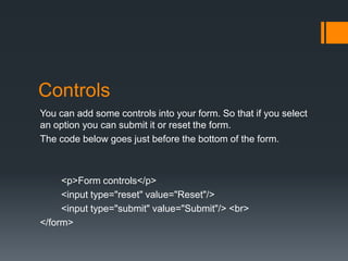 Creating a radiobutton | PPTX