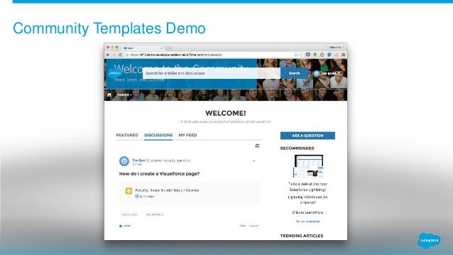 creating a salesforce community code vs configuration community template