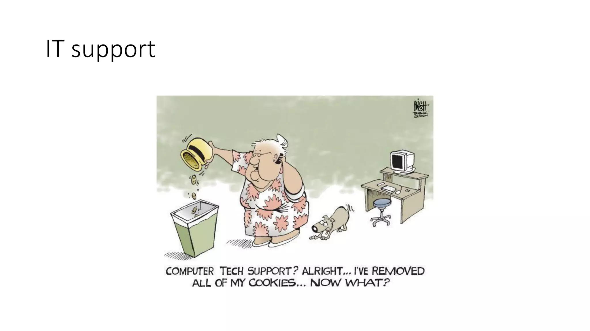 IT support
 