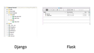 Django Flask
 