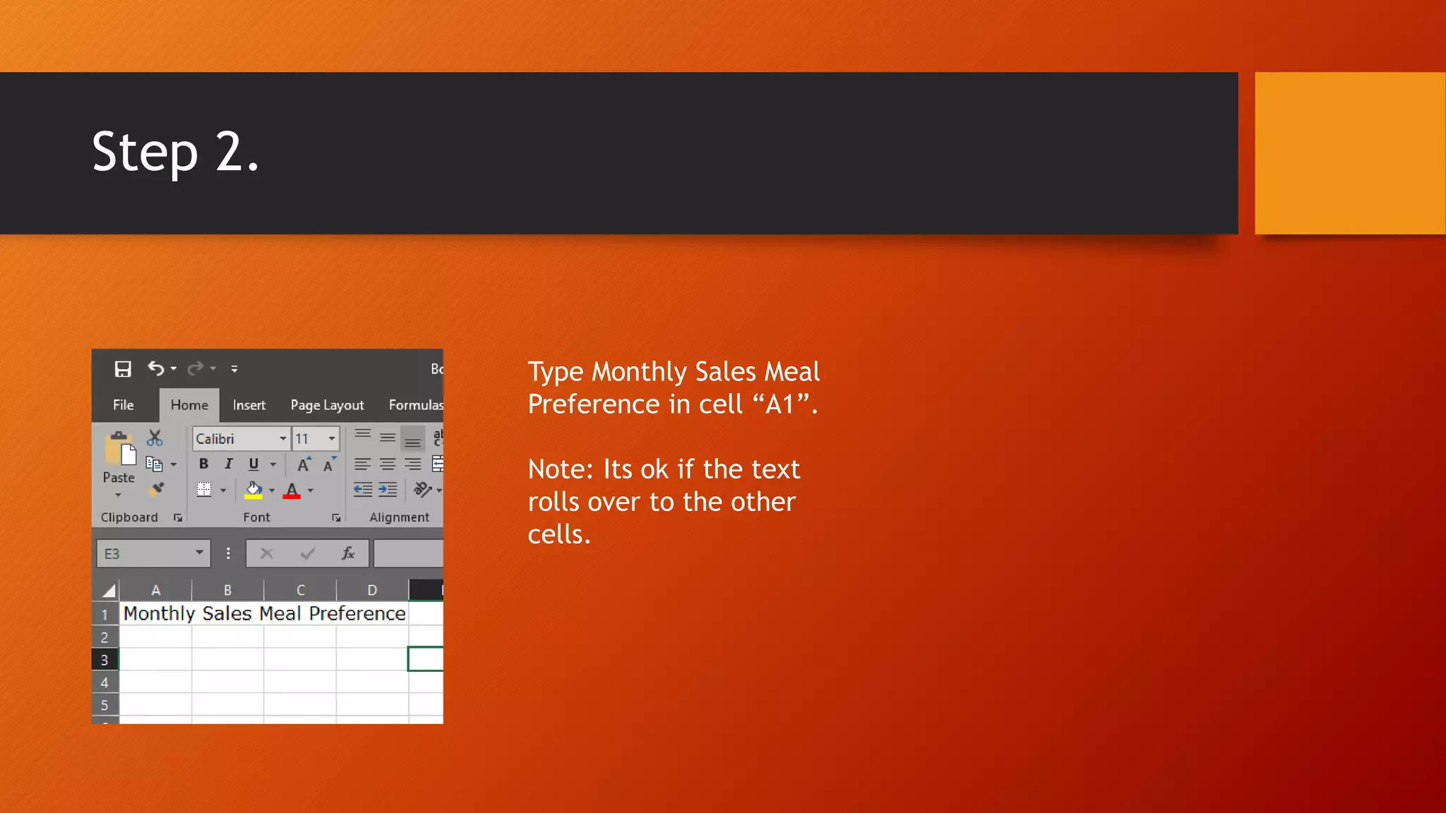 Creating a simple spreadsheet | PPT