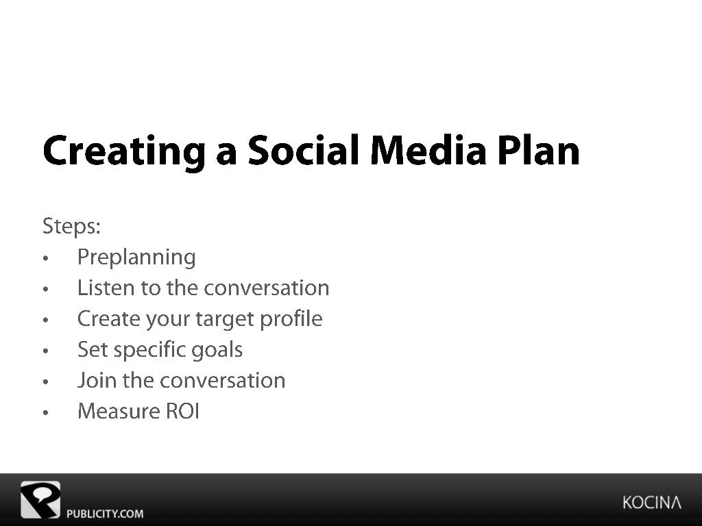 Creating A Social Media Marketing Plan