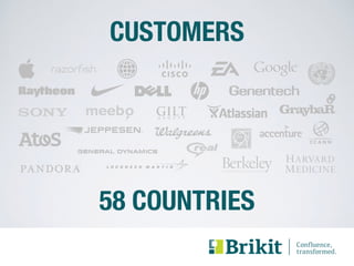 CUSTOMERS 
58 COUNTRIES 
 