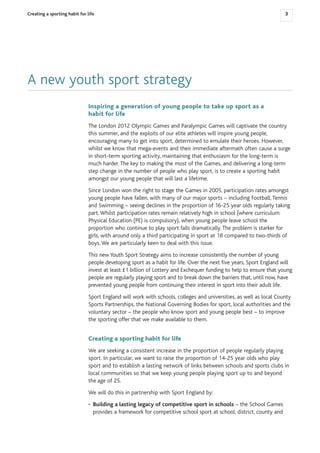 Creating A Sporting Habit For Life - DCSM & Sport England Strategy PDF