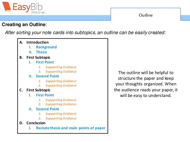 how to create an outline for an essay