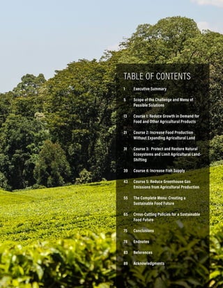Creating a sustainable food future - World Resources Institute | PDF