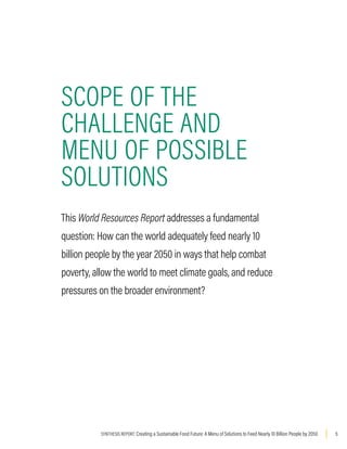 Creating a sustainable food future - World Resources Institute | PDF