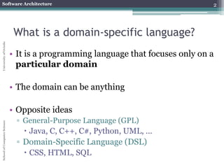 Creating a textual domain specific language | PPTX