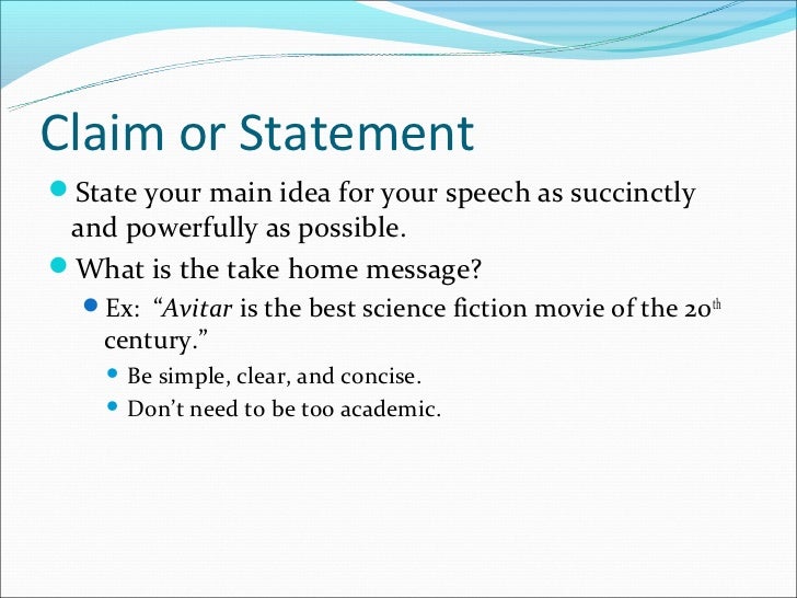 documentary thesis statement