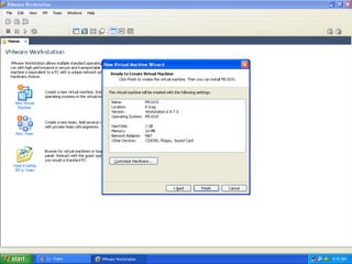 Creating a virtual machine for ms dos