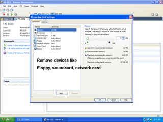 Creating a virtual machine for ms dos