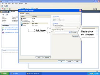 Creating a virtual machine for ms dos