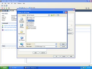 Creating a virtual machine for ms dos