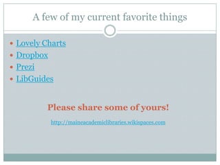 Creating A Web 2.0 Toolbox For The Academic Library