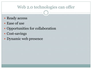 Creating A Web 2.0 Toolbox For The Academic Library