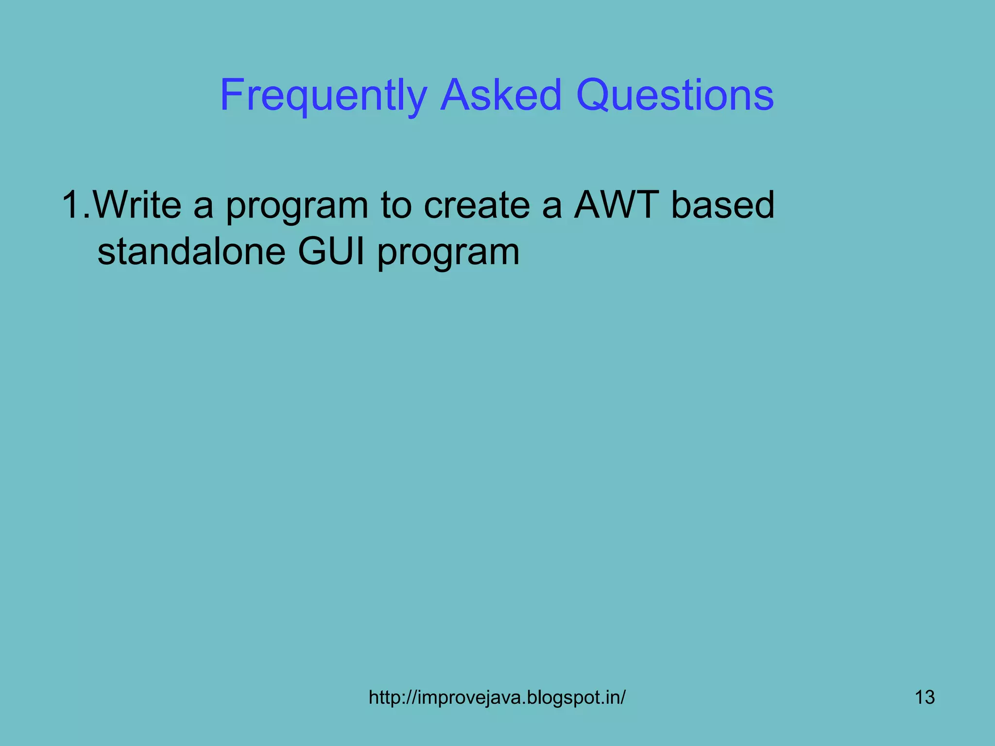 Creating a windowed program | PPT