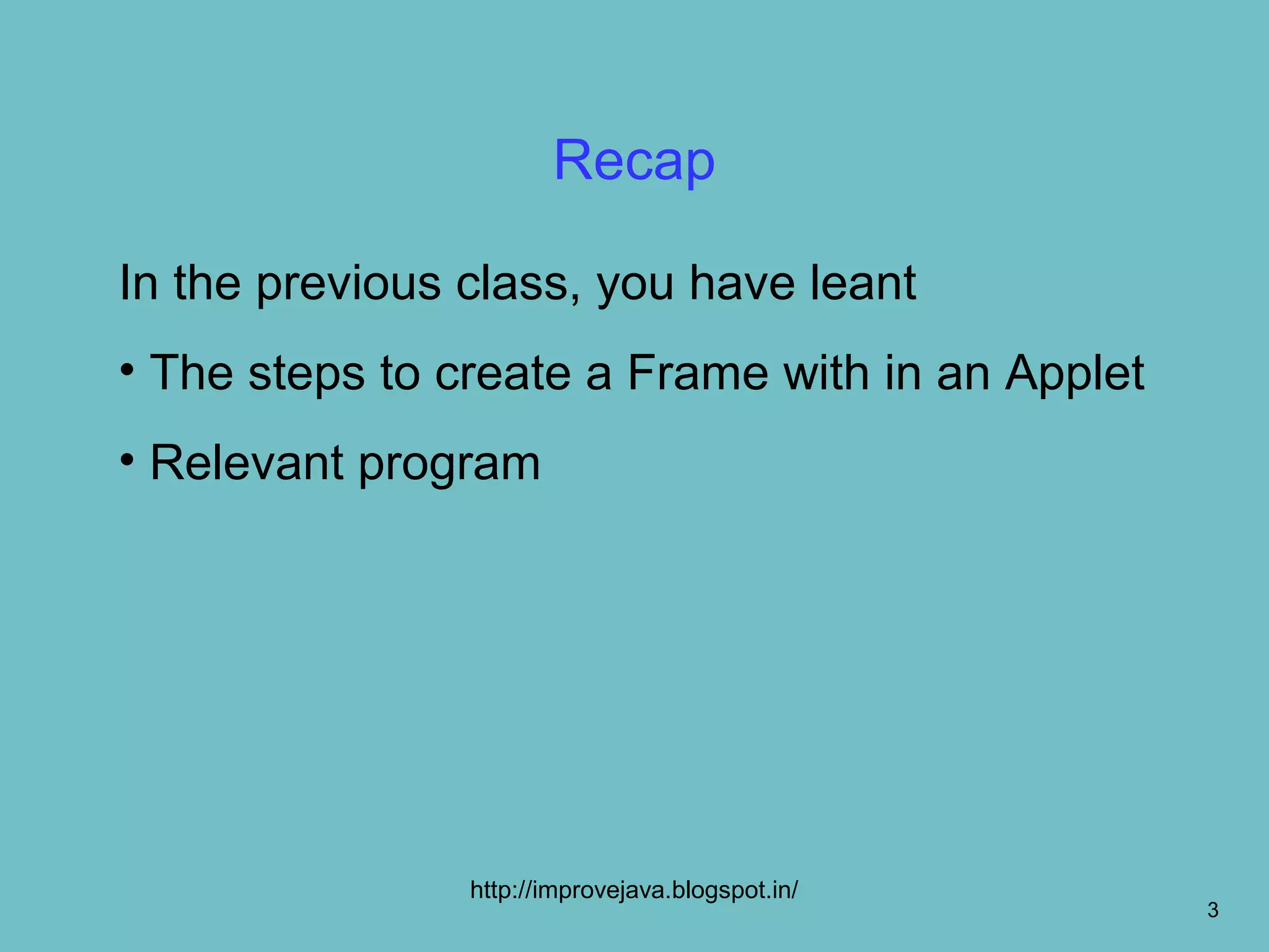 Creating a windowed program | PPT