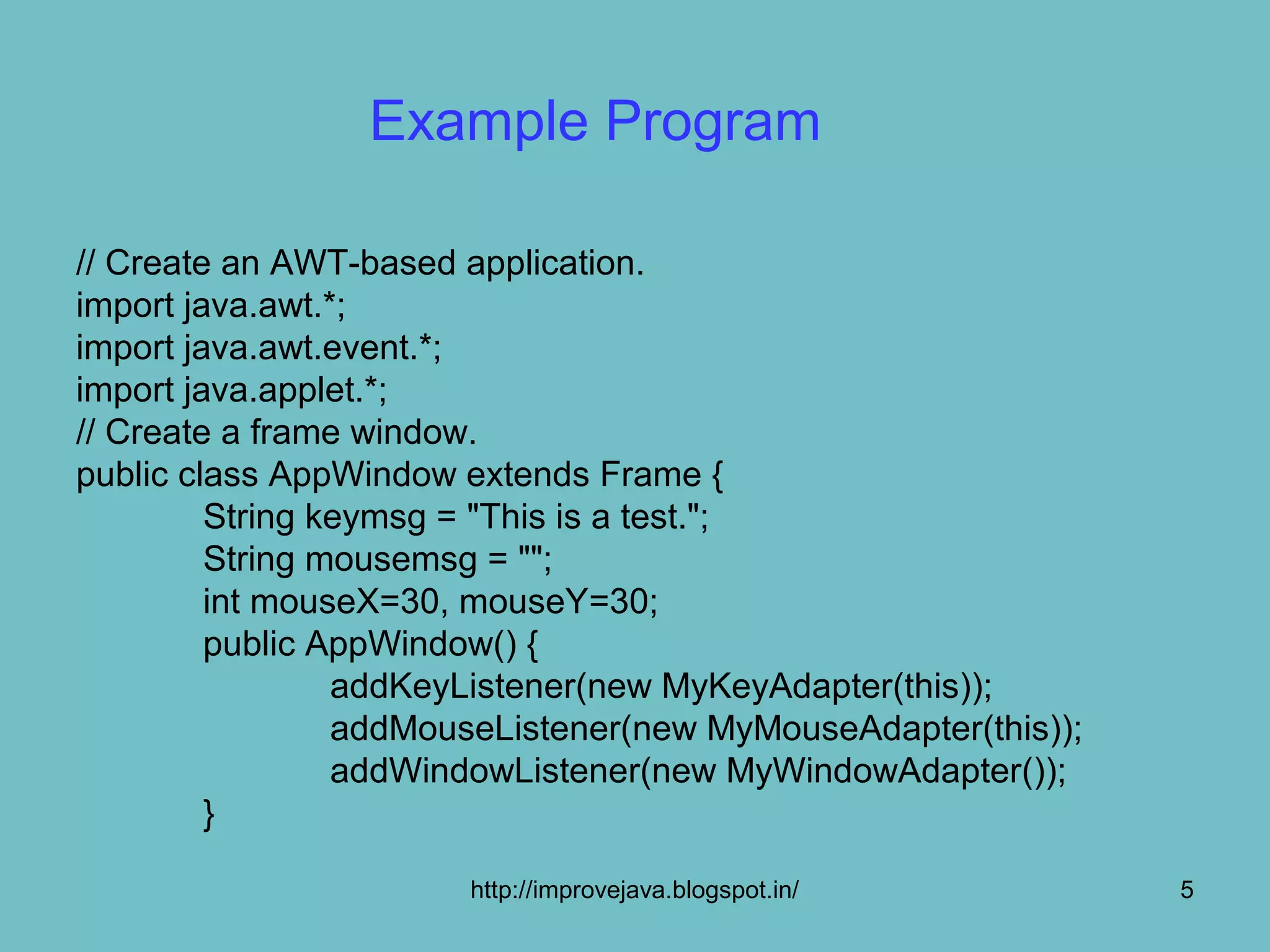 Creating a windowed program | PPT