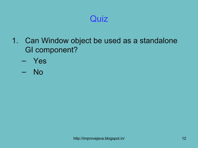 Creating a windowed program | PPT