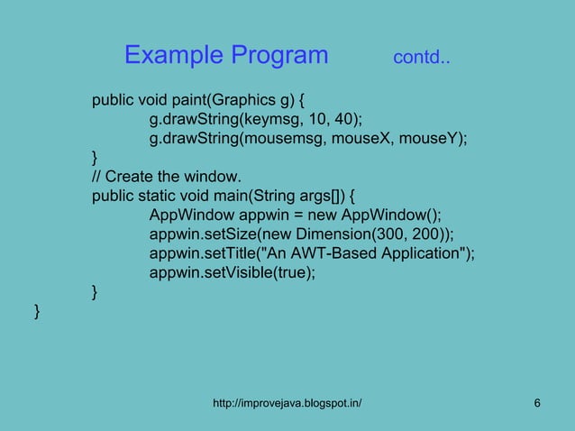 Creating a windowed program | PPT