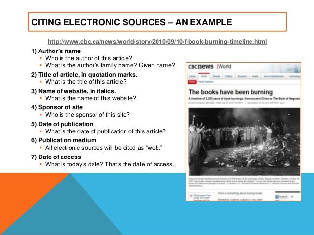 creating a works cited page for a variety of sources works cited electronic sources