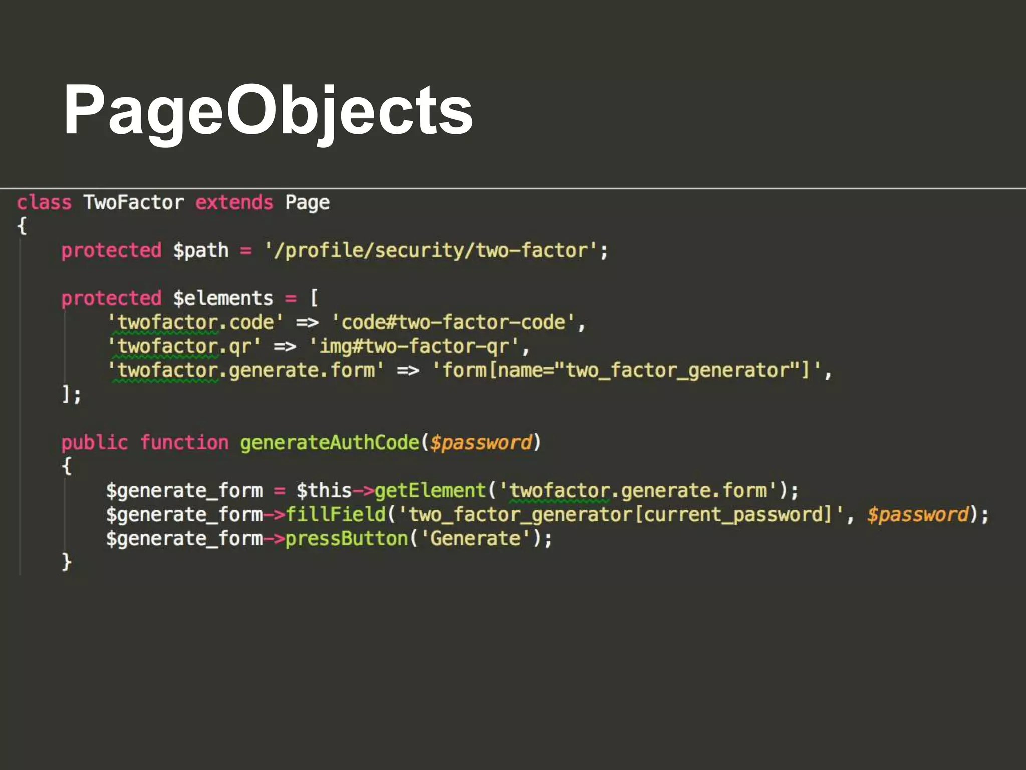 PageObjects
 