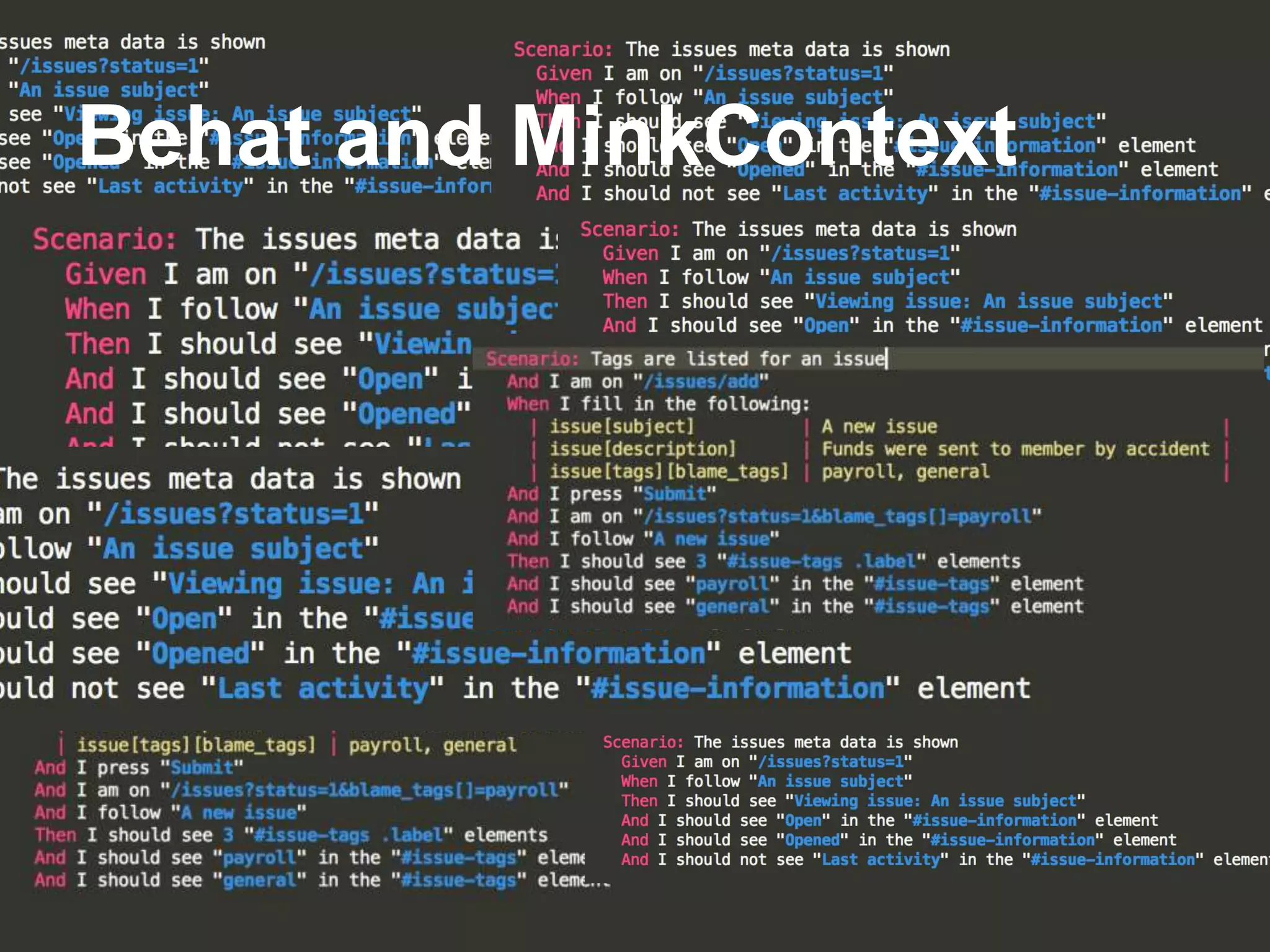Behat and MinkContext
 