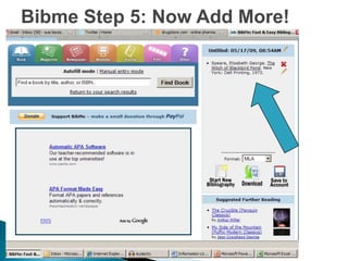 Bibme Step 5: Now Add More! 