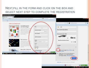 NEXT,FILL IN THE FORM AND CLICK ON THE BOX AND
SELECT NEXT STEP TO COMPLETE THE REGISTRATION
 
