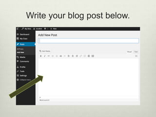 Write your blog post below.
