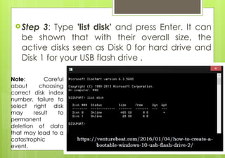 Creating Bootable Device using Command prompt.pptx