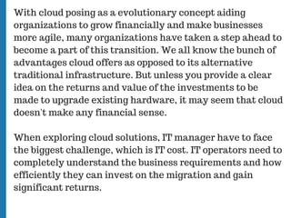 Creating Business Case for Cloud Storage | PDF
