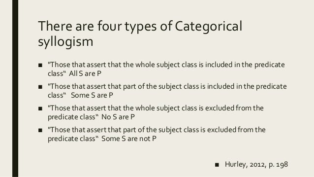 categorical syllogism
