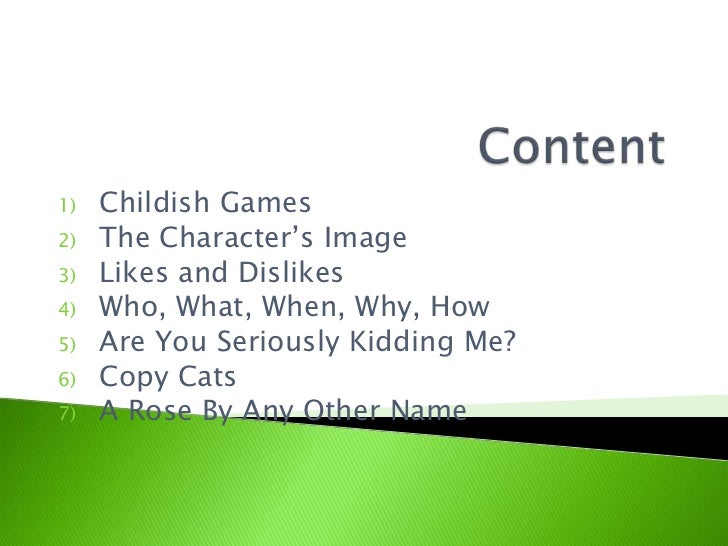 Creating Solid Characters