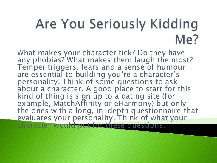 Creating Solid Characters