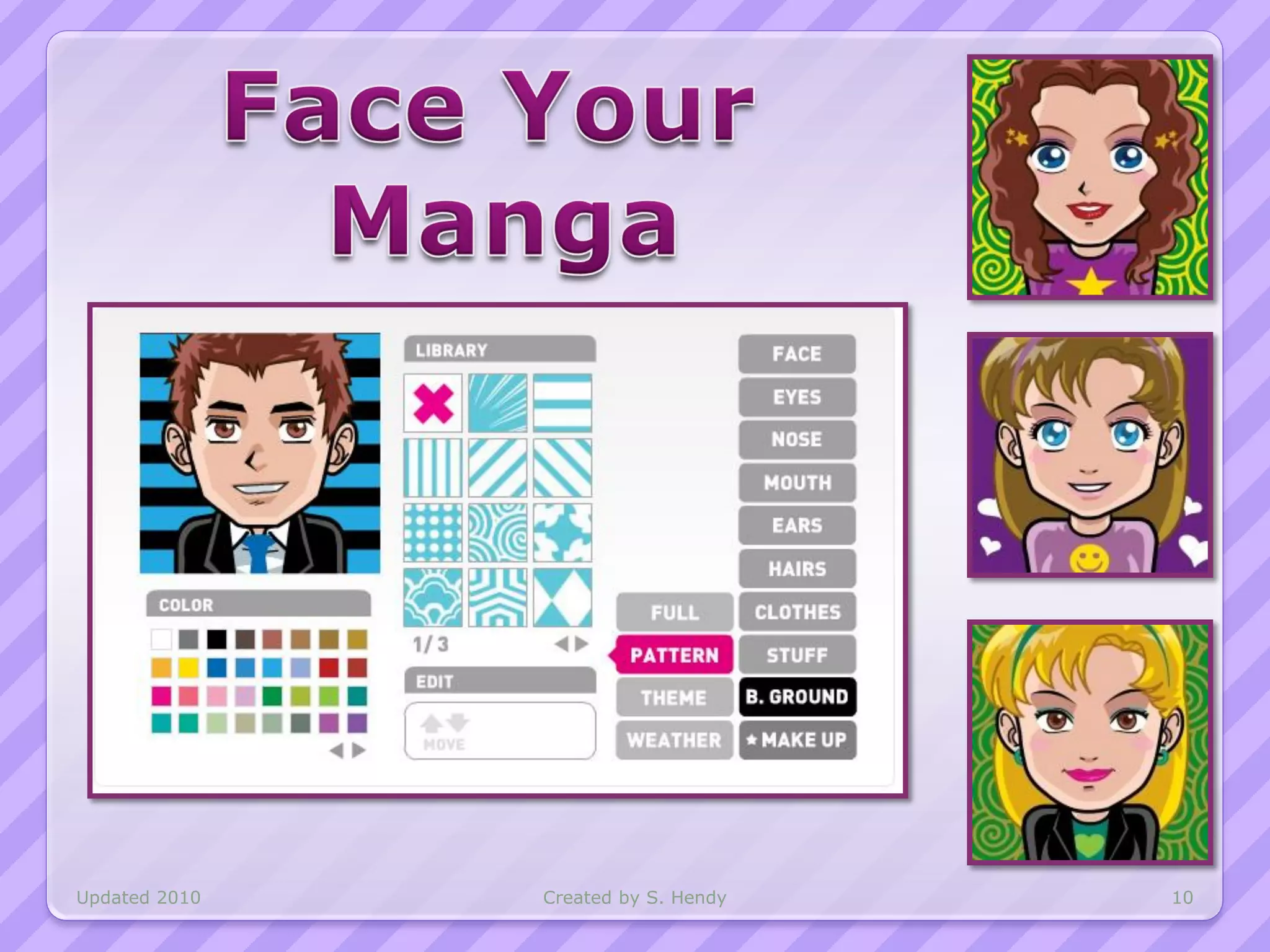 Updated 2010   Created by S. Hendy   10
 